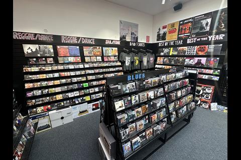CDs on display at Nottingham Fopp store